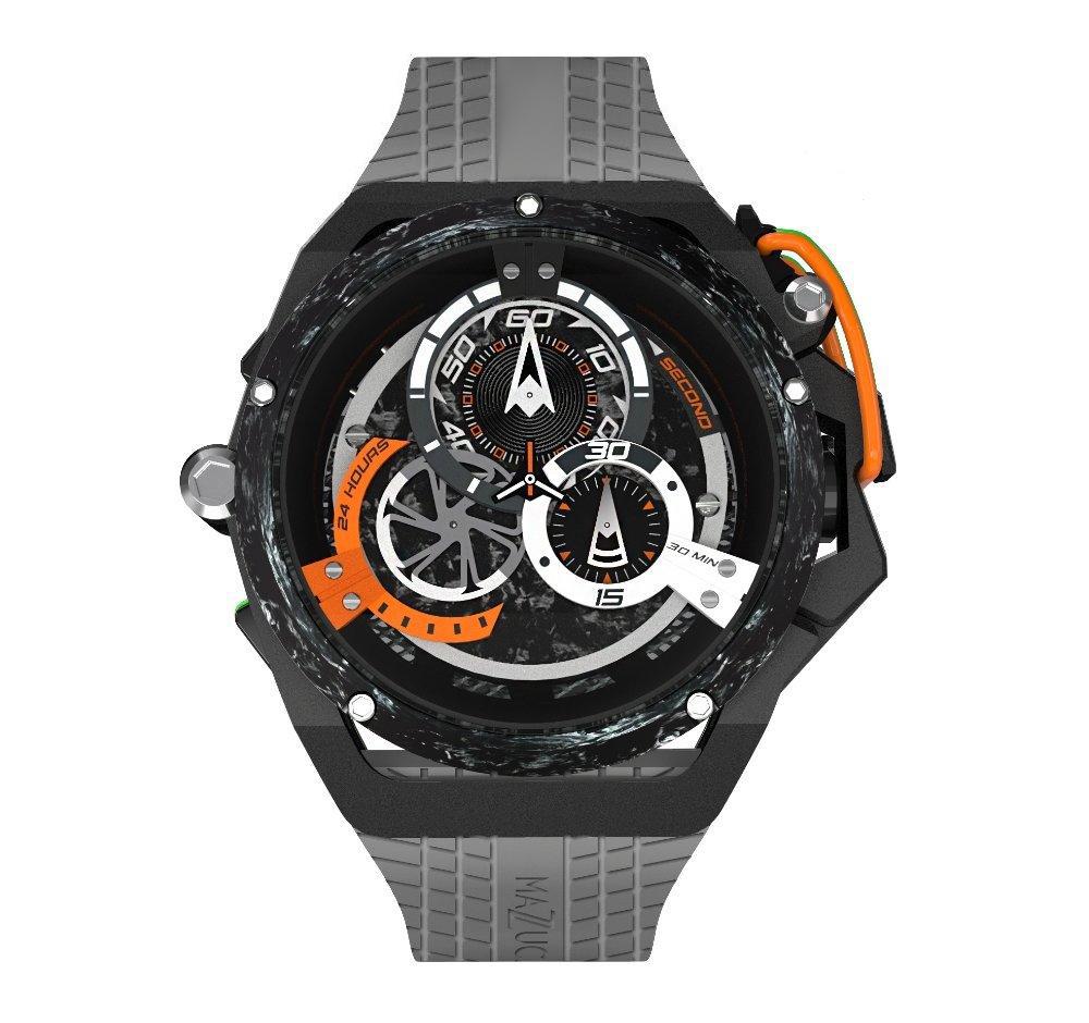 Chronograph Watch - Mazzucato Grey Rim Monza Formula 1 Chronograph Watch RIM F1-GYBLK