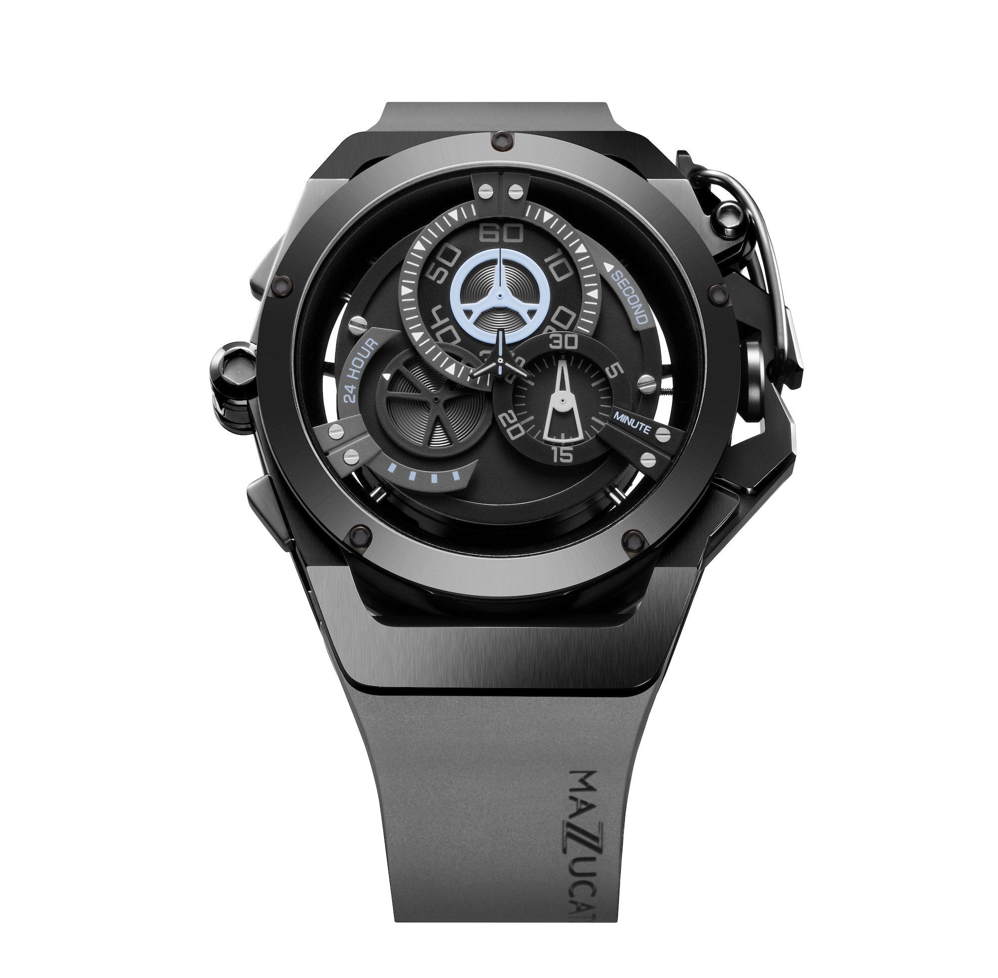 Chronograph Watch - Mazzucato Grey Rim Sport Chronograph Watch RIM 03-GY536