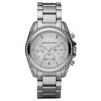 Chronograph Watch - Michael Kors MK5165 Ladies Silver Blair Watch