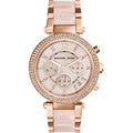 Chronograph Watch - Michael Kors MK5896 Ladies Parker Rose Gold Chronograph Watch