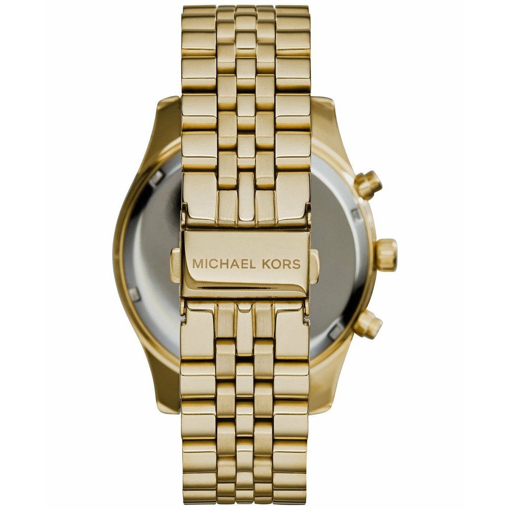 Chronograph Watch - Michael Kors MK8286 Men's Lexington Gold Tone Chronograph Watch