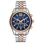 Chronograph Watch - Michael Kors MK8412 Men's Lexington Chronograph Two Tone Blue Watch