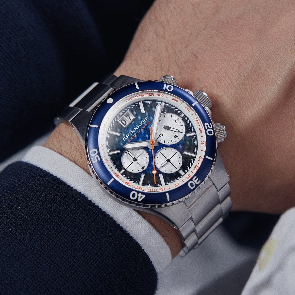 Chronograph Watch - Spinnaker Men's Blue Hydrofoil Watch SP-5086-22