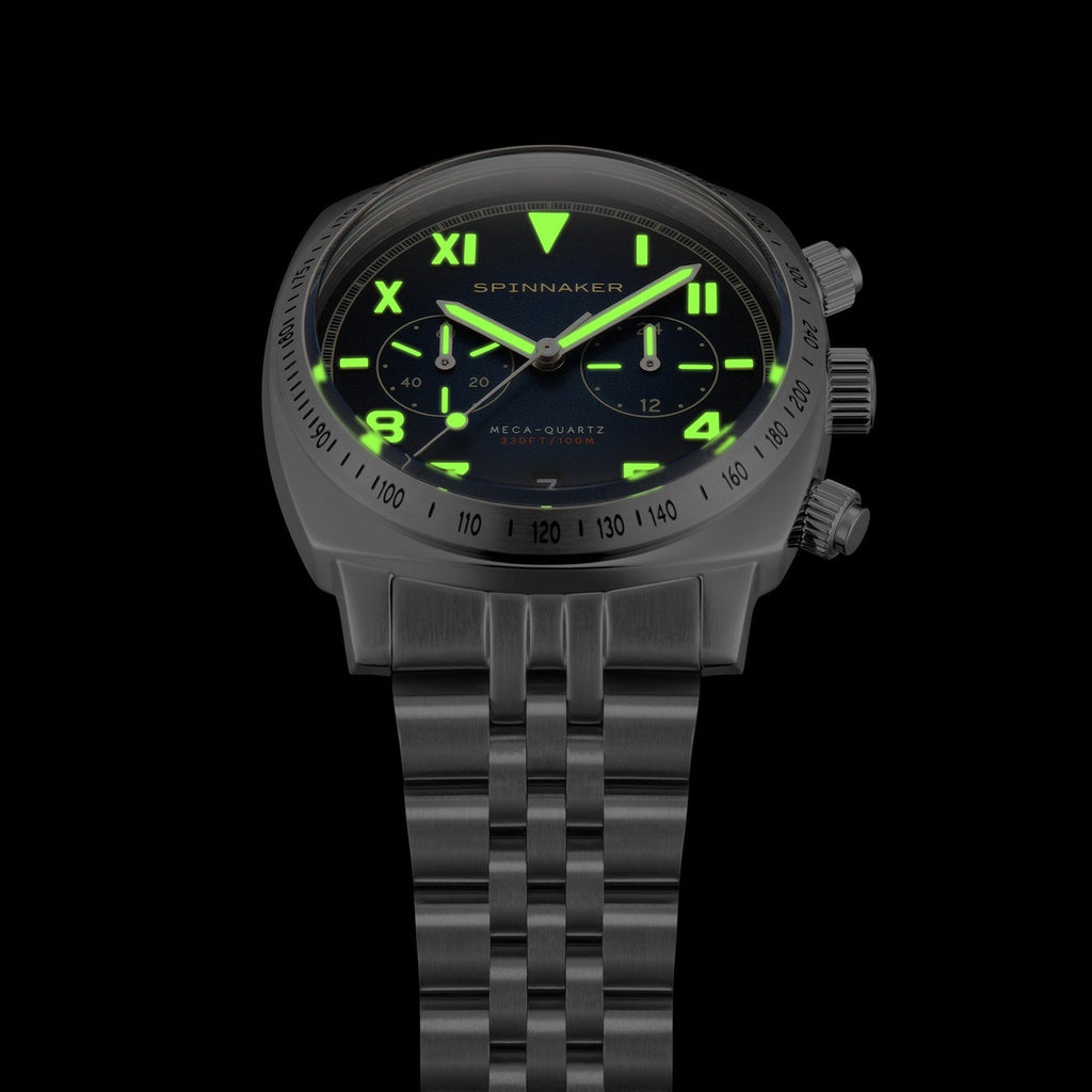 Chronograph Watch - Spinnaker Men's Fumée Blue Hull California Watch SP-5092-33