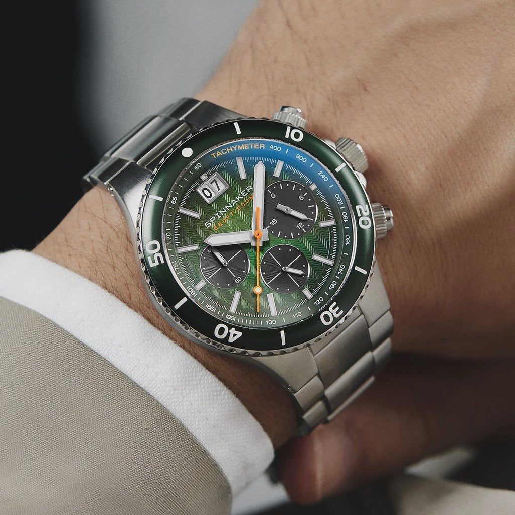 Chronograph Watch - Spinnaker Men's Green Hydrofoil Watch SP-5086-44