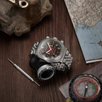 Chronograph Watch - Spinnaker Men's Oxblood Red Hull California Watch SP-5092-22