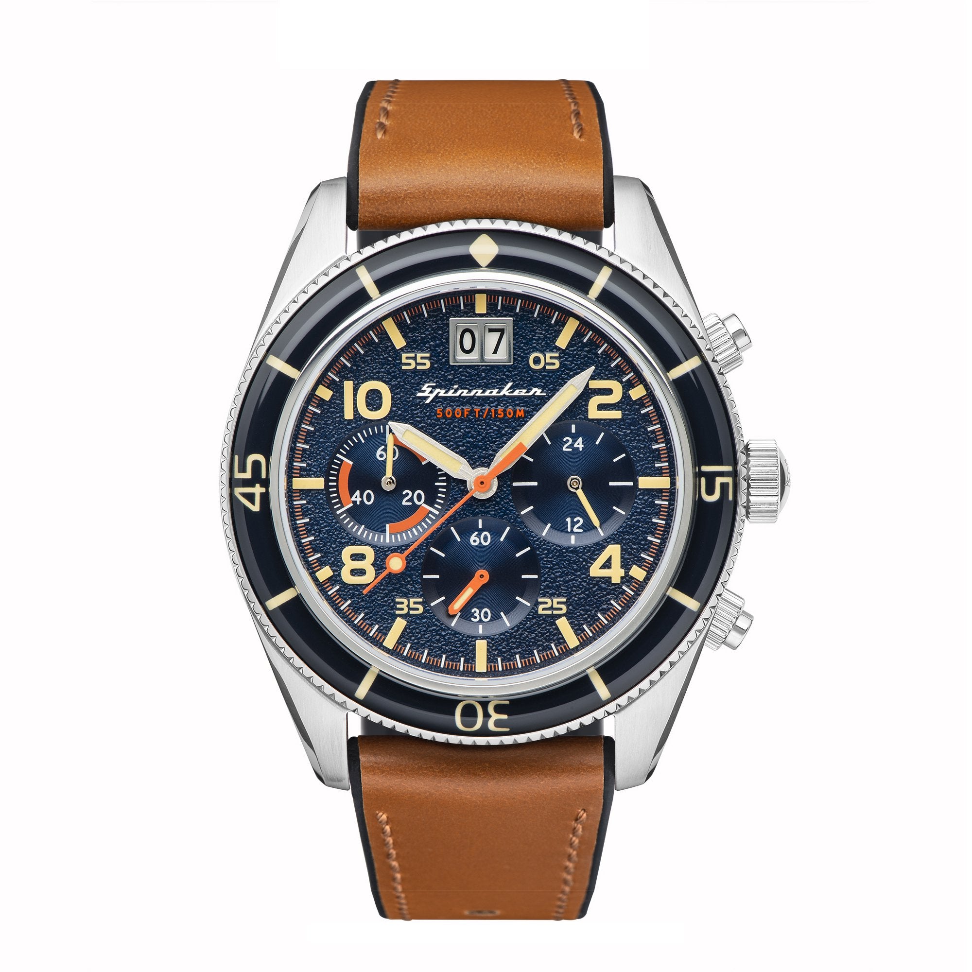 Chronograph Watch - Spinnaker Men's Tan Fleuss Watch SP-5085-02