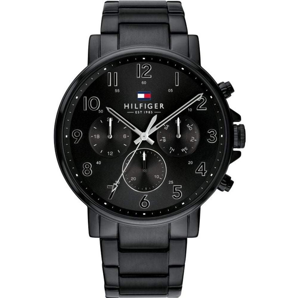 Chronograph Watch - Tommy Hilfiger 1710383 Men's Black Chronograph Watch