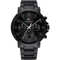 Chronograph Watch - Tommy Hilfiger 1710383 Men's Black Chronograph Watch