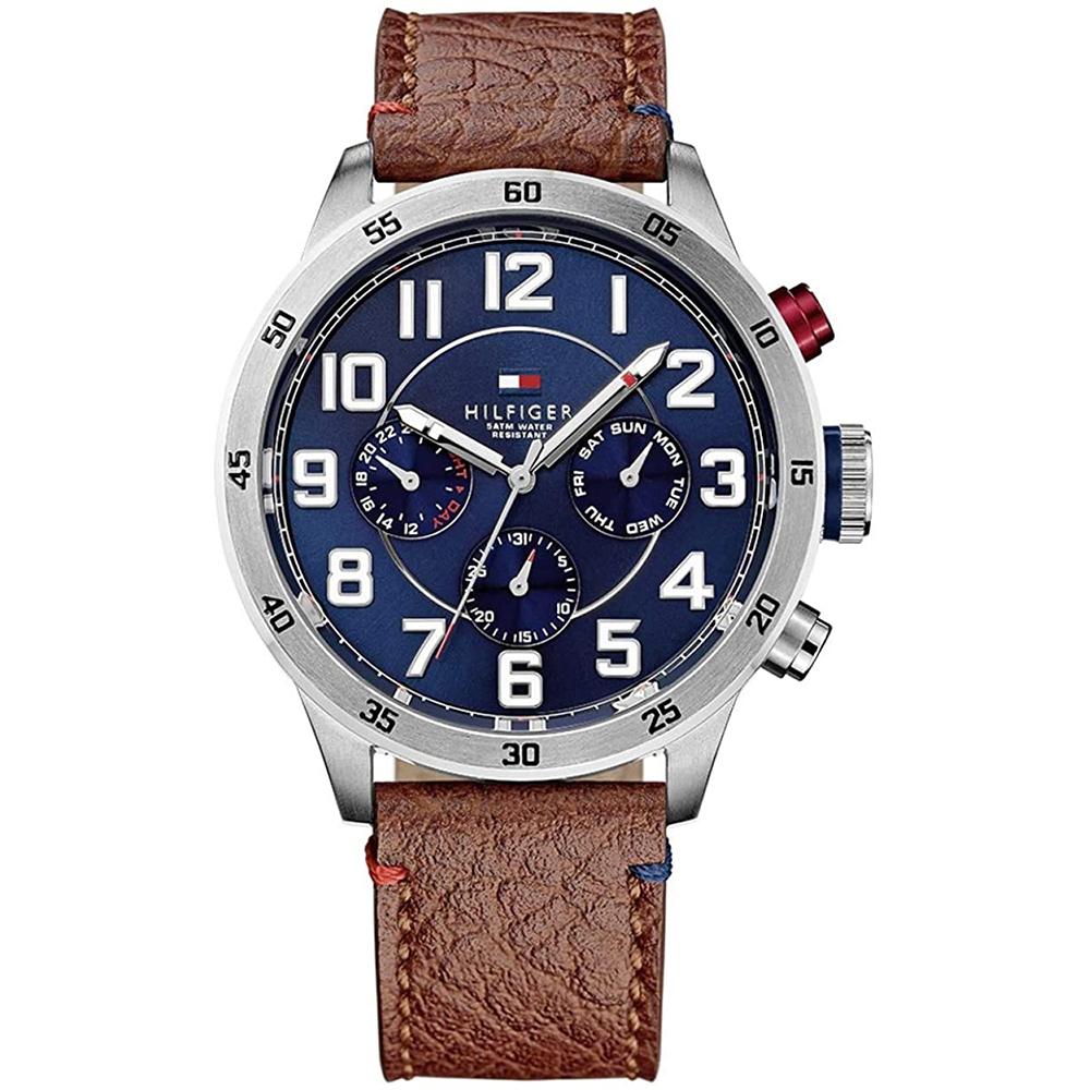 Chronograph Watch - Tommy Hilfiger 1791066 Men's Trent Brown Watch