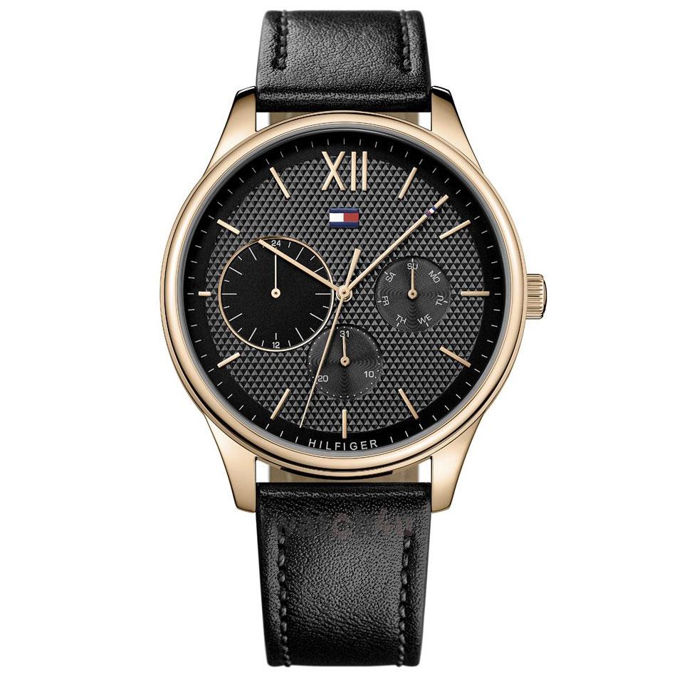 Chronograph Watch - Tommy Hilfiger 1791419 Men's Damon Black Watch