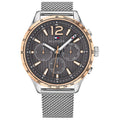 Chronograph Watch - Tommy Hilfiger 1791466 Men's Gavin Silver Chronograph Watch