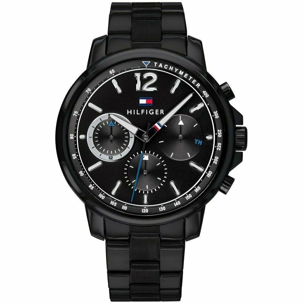 Chronograph Watch - Tommy Hilfiger 1791529 Men's Black Chronograph Watch