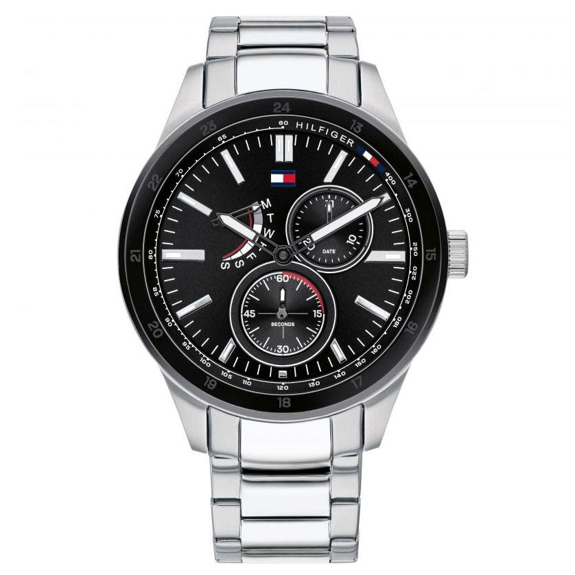 Chronograph Watch - Tommy Hilfiger 1791639 Men's Austin Silver Chronograph Watch