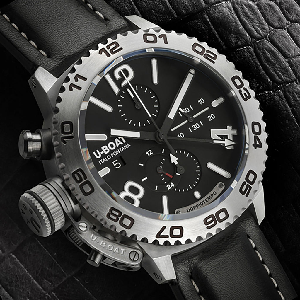 Chronograph Watch - U-Boat 9016 Men's Black Doppiotempo Chronograph Watch