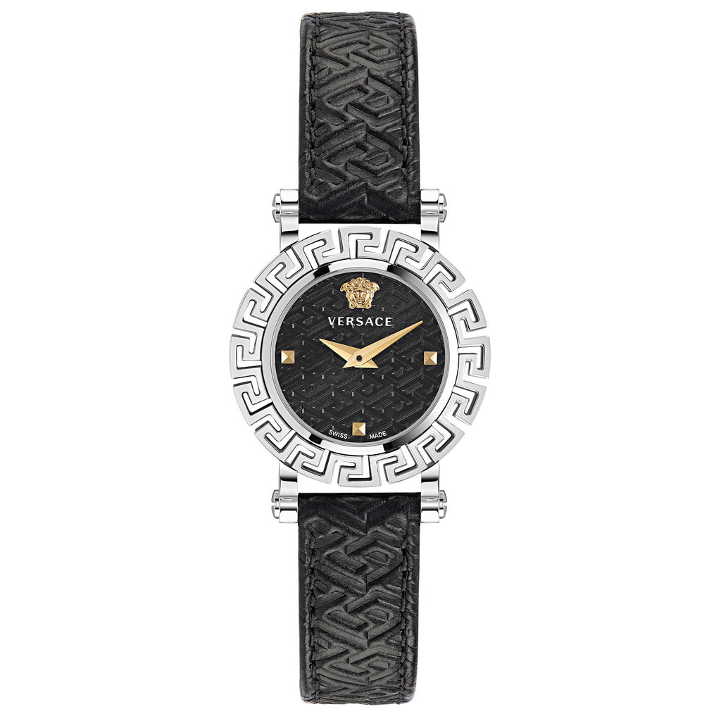 Chronograph Watch - Versace Greca Glam Ladies Black Watch VE2Q00122