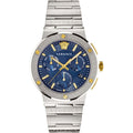 Chronograph Watch - Versace Greca Logo CHR Men's Blue Watch VEZ900221
