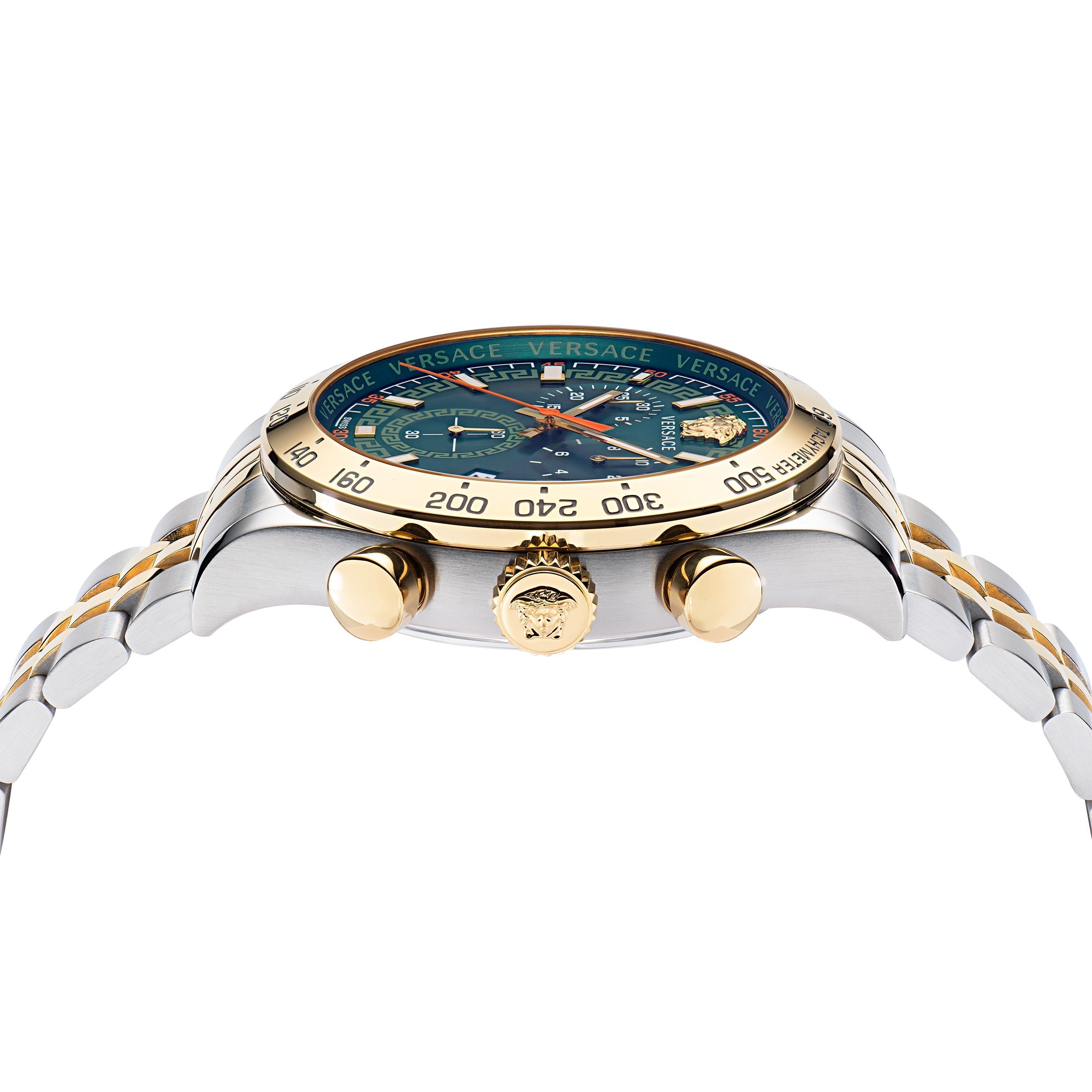 Chronograph Watch - Versace Hellenyium Men's Two-Tone Watch VE2U00522