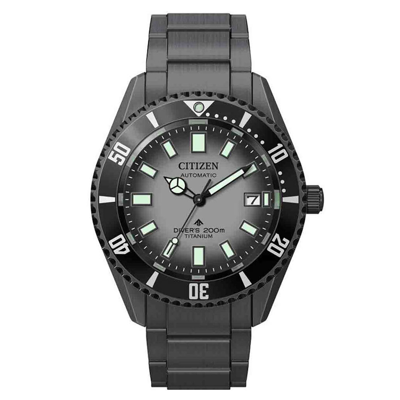 Citizen Men's Watch Promaster Diver Automatic Super Titanium Black
