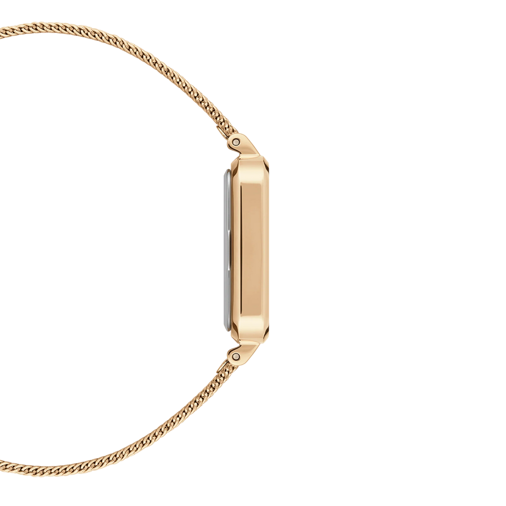 Daniel Wellington Quadro Pressed Evergold Ladies White Watch