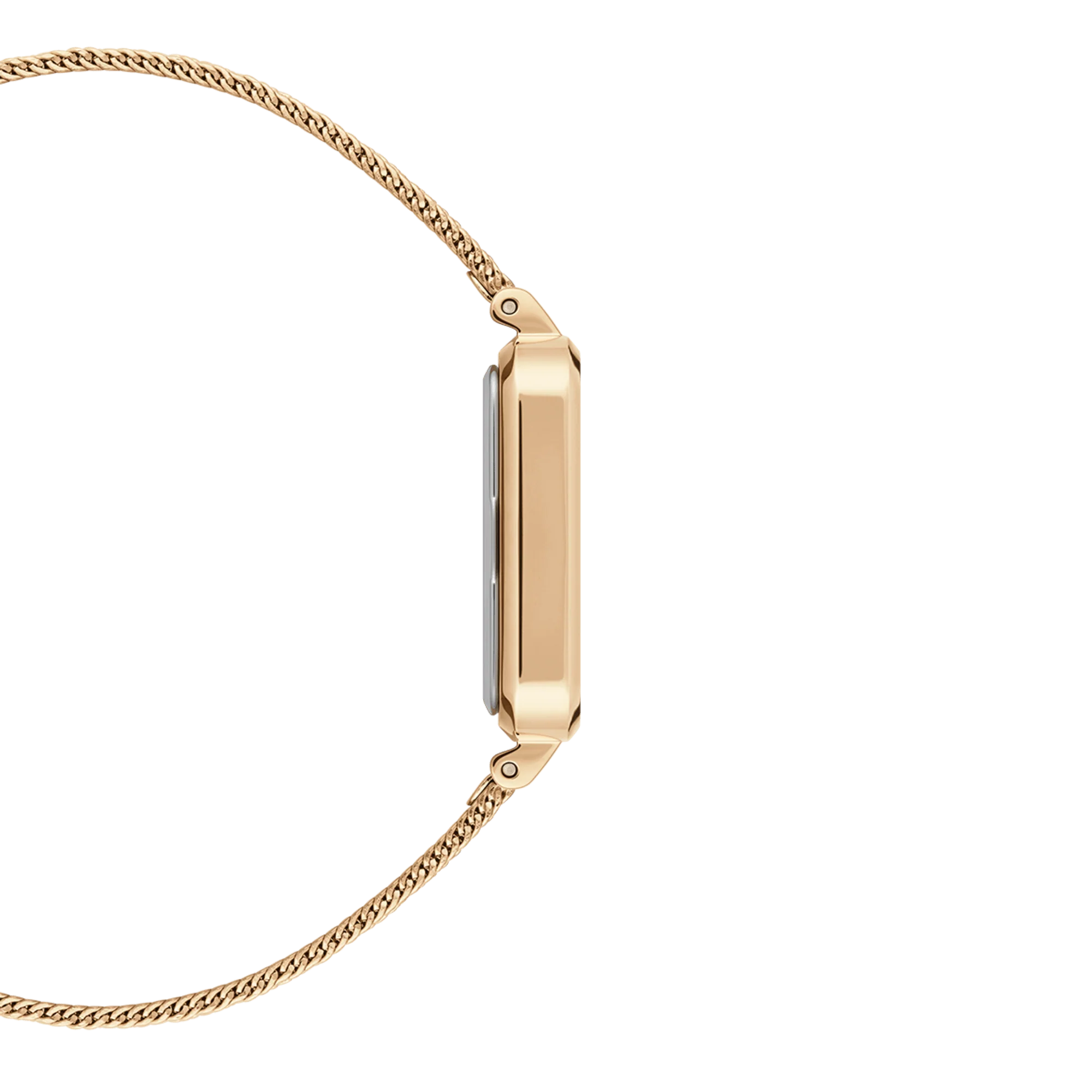 Daniel Wellington Quadro Pressed Evergold Ladies White Watch