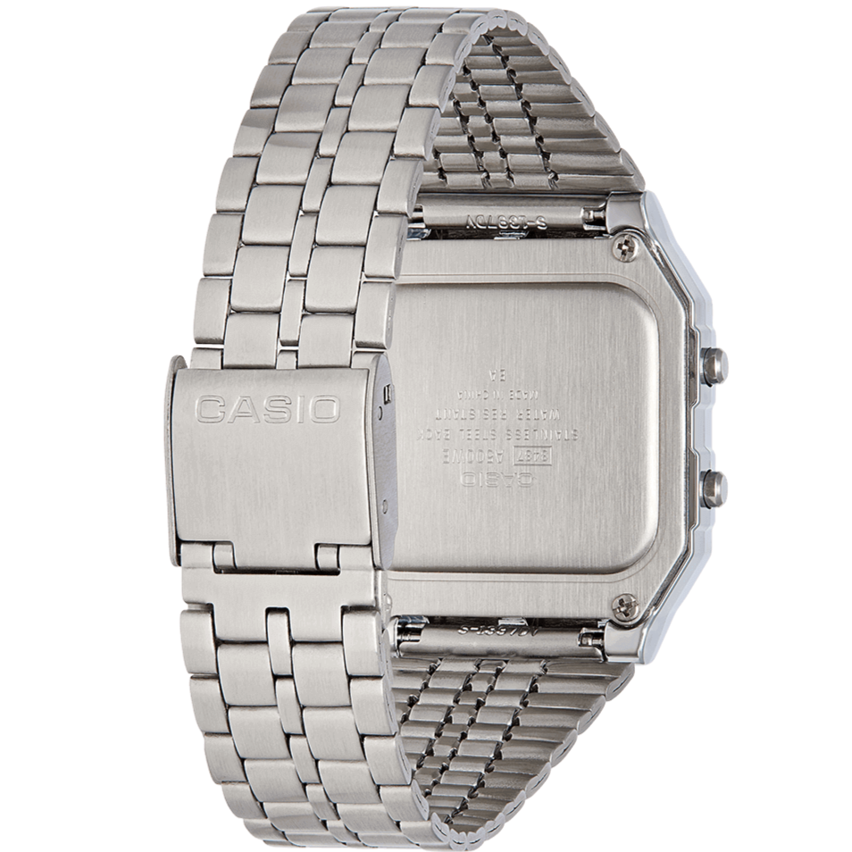 Digital Watch - Casio Collection Unisex Silver Watch A500WEA-1EF