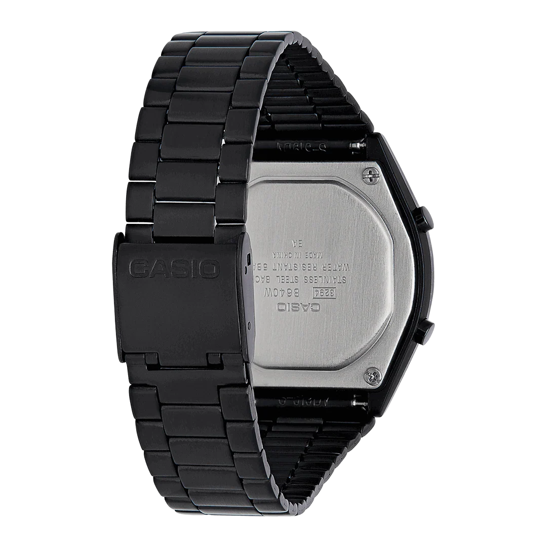 Digital Watch - Casio Stylish Vintage Unisex Black Watch B640WB-1BEF