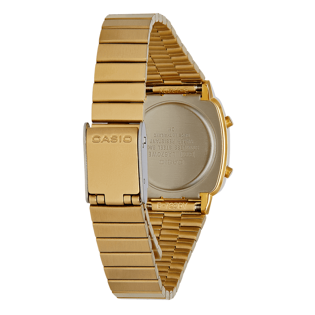 Digital Watch - Casio Vintage Unisex Gold Watch LA670WEGA-1EF