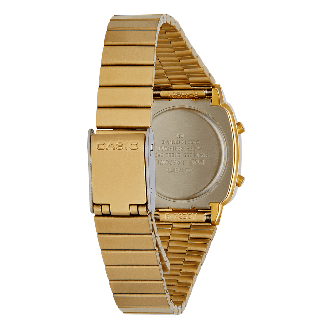 Digital Watch - Casio Vintage Unisex Gold Watch LA670WEGA-1EF