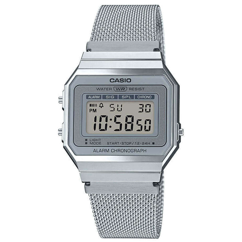 Digital Watch - Casio Vintage Unisex Silver Watch A700WEM-7AEF