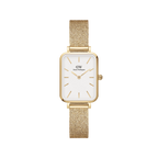Daniel Wellington Quadro Pressed Evergold Ladies White Watch