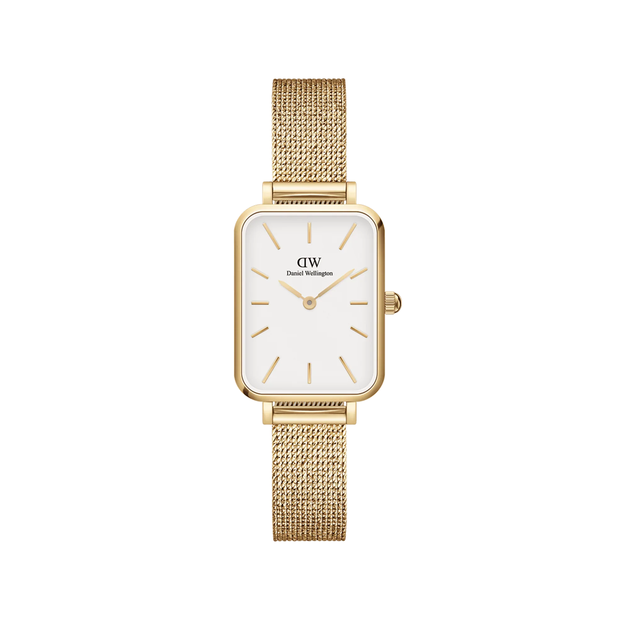 Daniel Wellington Quadro Pressed Evergold Ladies White Watch
