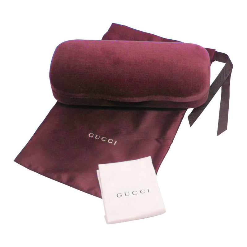 Gucci Unisex Sunglasses Rectangle Orange/Gold