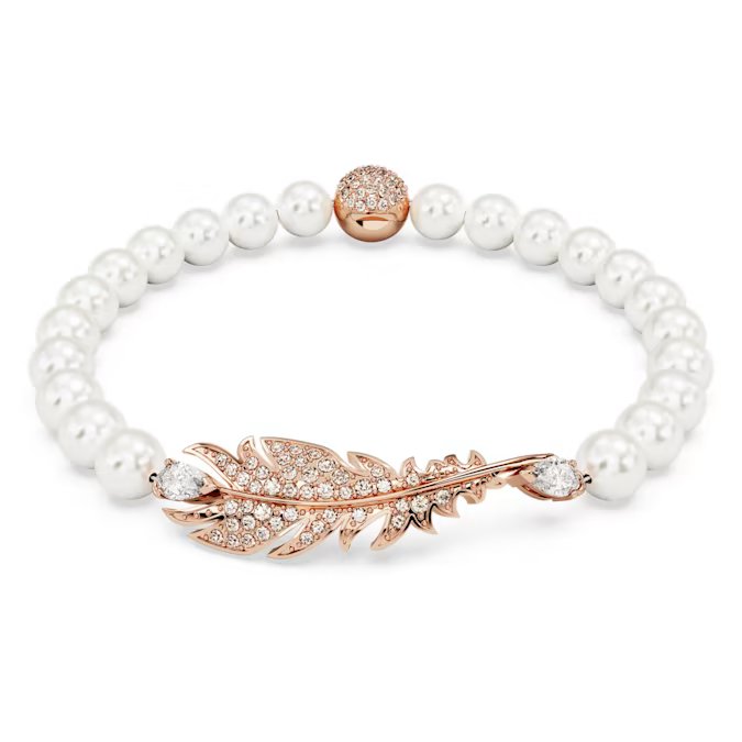 Swarovski Idyllia Crystal Pearl Rose Gold Bracelet