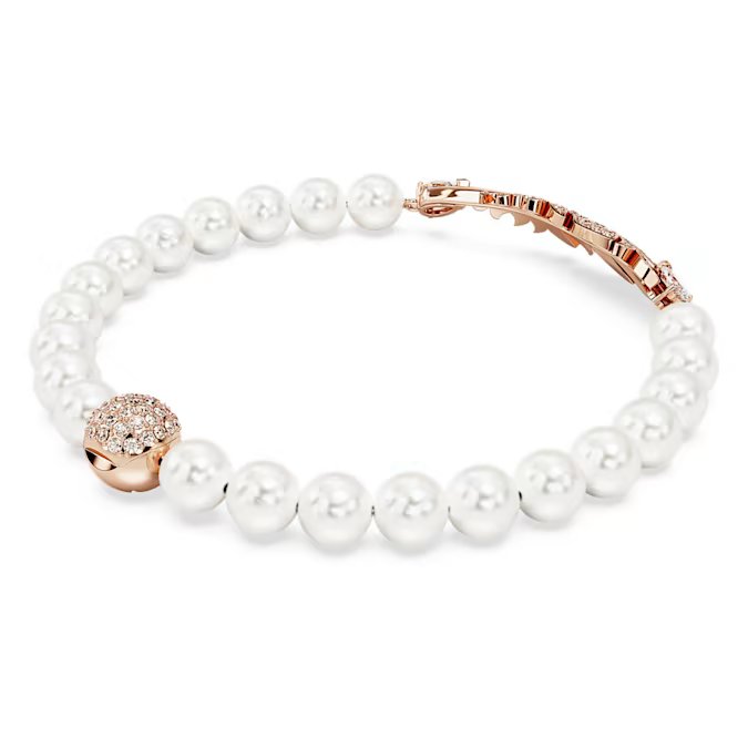 Swarovski Idyllia Crystal Pearl Rose Gold Bracelet