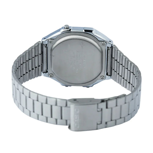 Casio Unisex Brown Silver Digital Watch