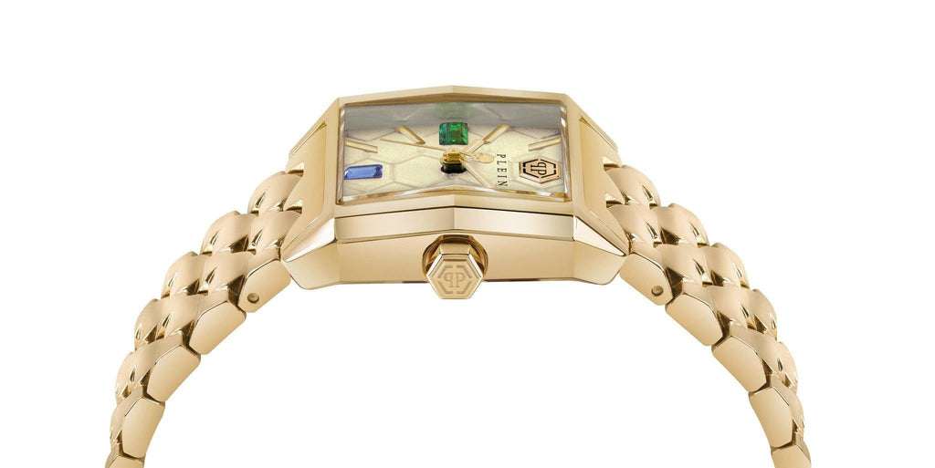 Philipp Plein Ladies Watch Offshore Square Gold