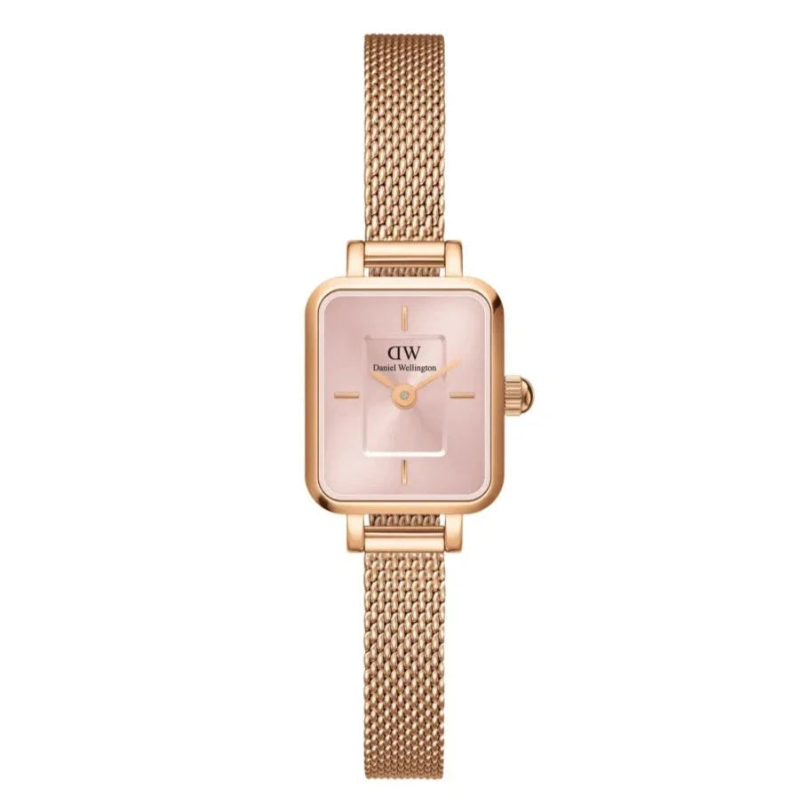 Daniel Wellington Quadro Mini Melrose Rose Gold Blush  Ladies Watch