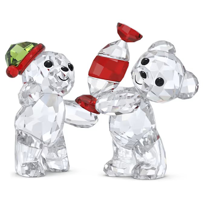 Swarovski Kris Bear Holiday Crystal Decorative Figurine