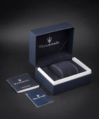 Maserati Traguardo Men's Black Chronograph Watch Bracelet Set