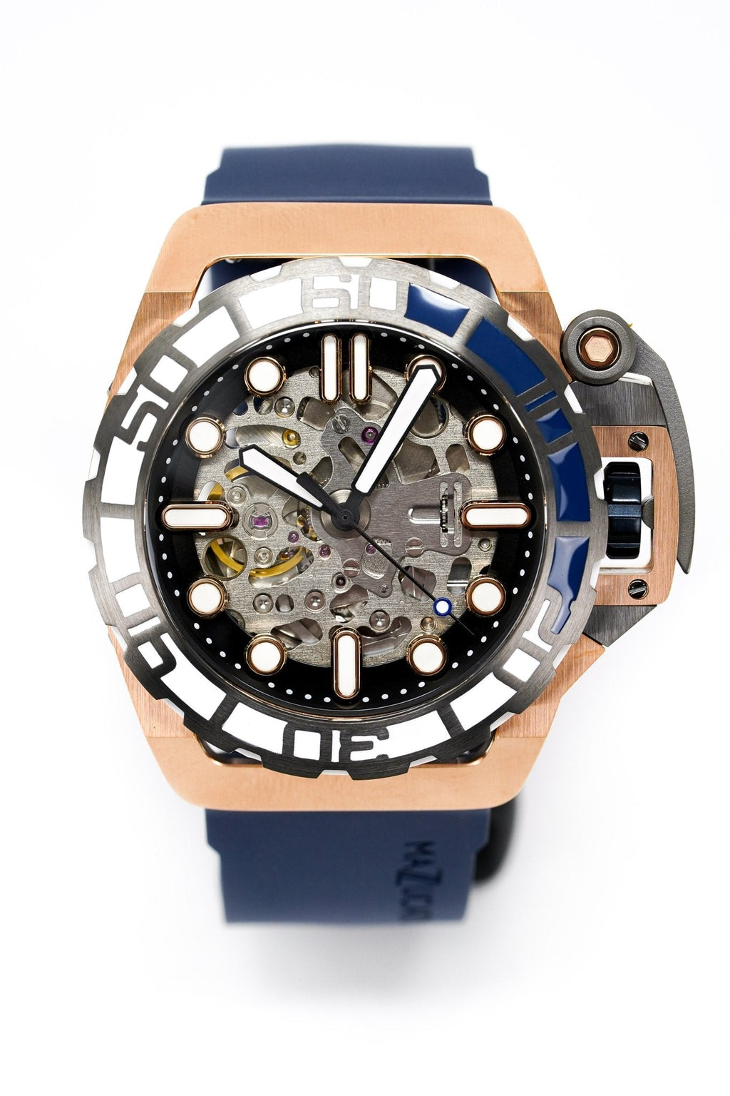 Mazzucato RIM SUB Men's Automatic Watch Blue SK2-RG - WatchPilot