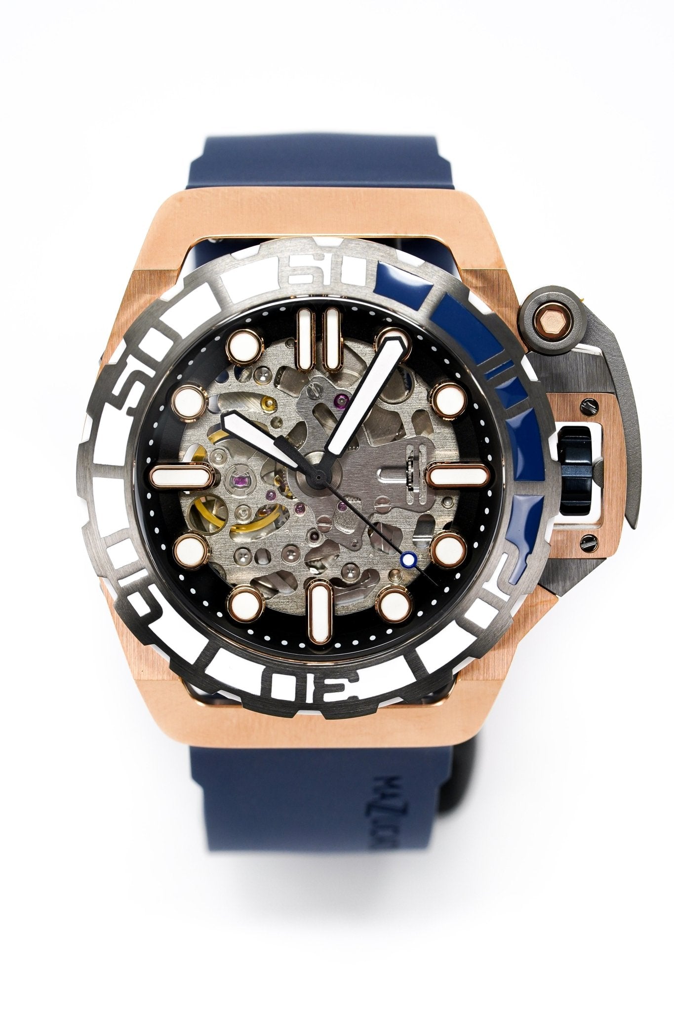 Mazzucato RIM SUB Men's Automatic Watch Blue SK2-RG - WatchPilot