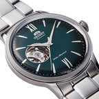 Orient Bambino 2nd Generation Open Heart Men's Green Watch