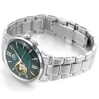 Orient Bambino 2nd Generation Open Heart Men's Green Watch