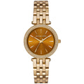 Michael Kors Ladies Watch Mini Darci 33mm Gold Caramel