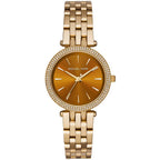 Michael Kors Ladies Watch Mini Darci 33mm Gold Caramel