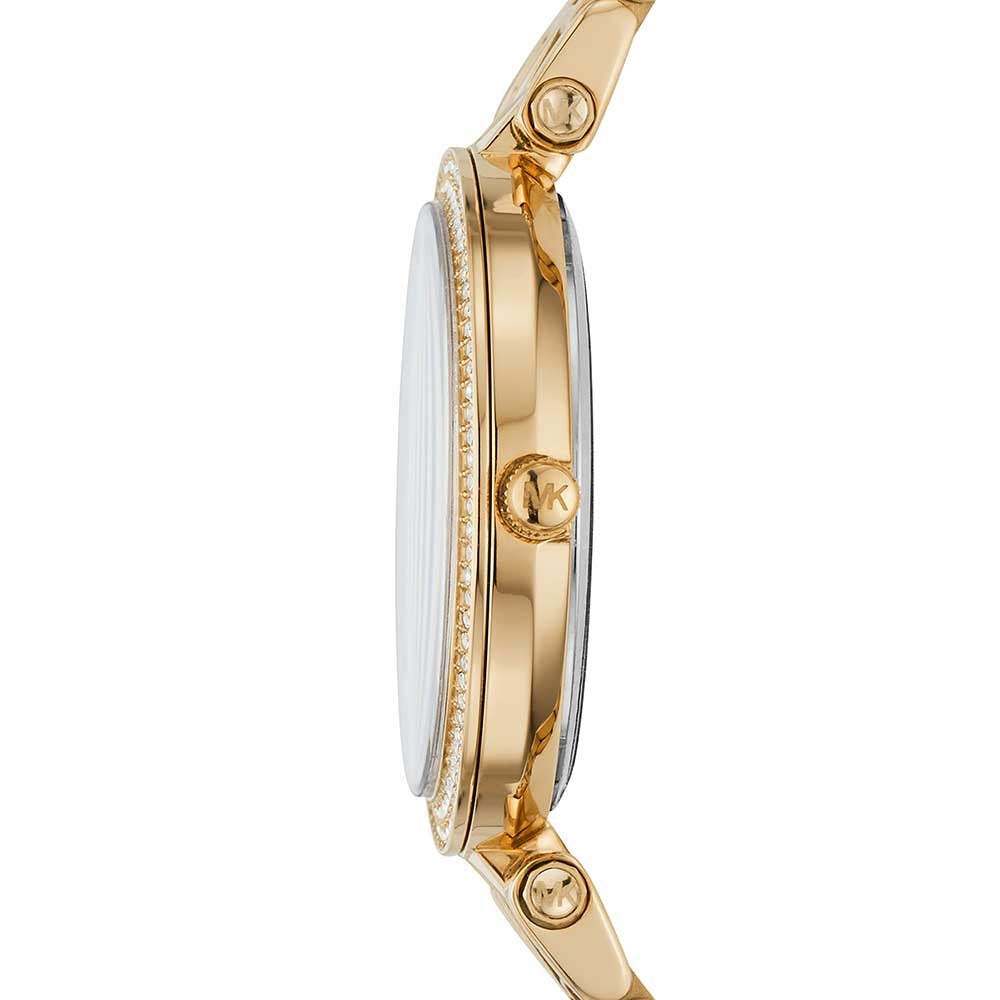 Michael Kors Ladies Watch Mini Darci 33mm Gold Caramel