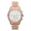 Michael Kors Men's Watch Lexington Chronograph Rose Gold