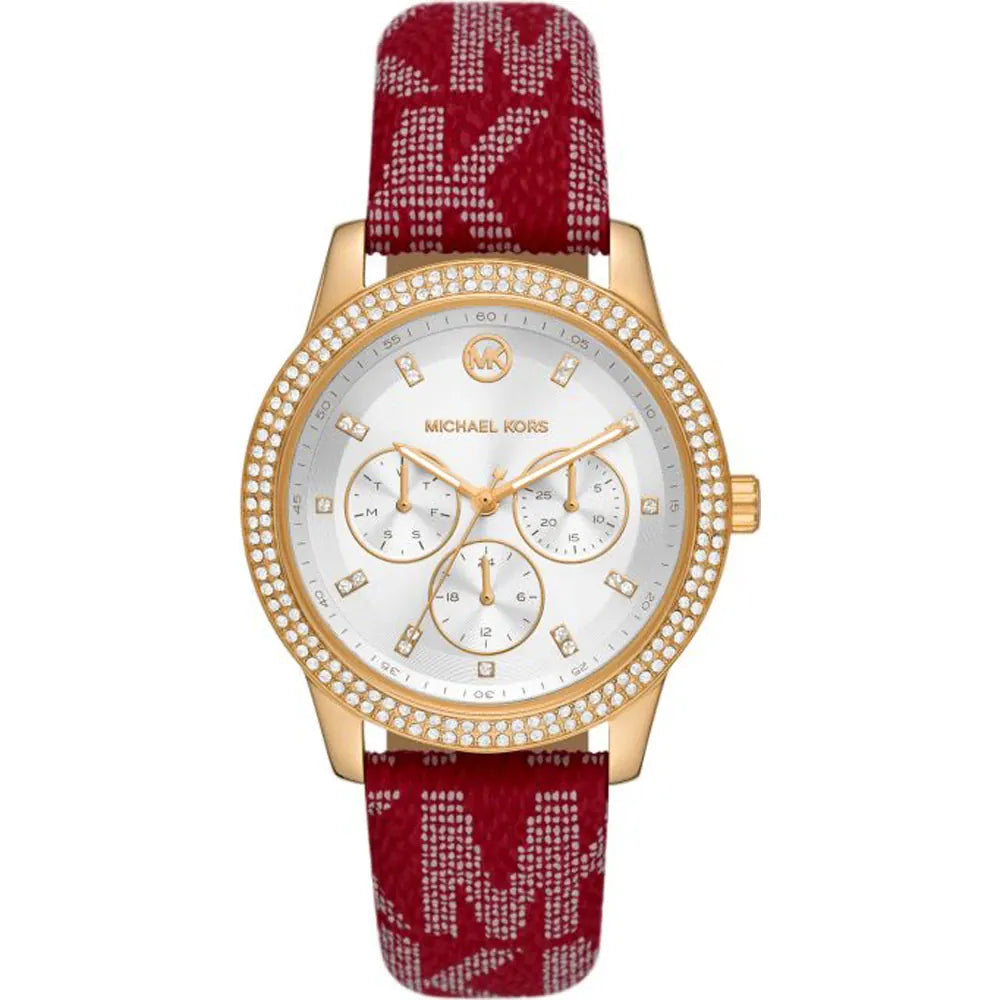 Michael Kors Ladies Watch Tibby 40mm Silver Red