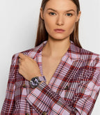 Michael Kors Ladies Watch Janelle 42mm Silver Purple